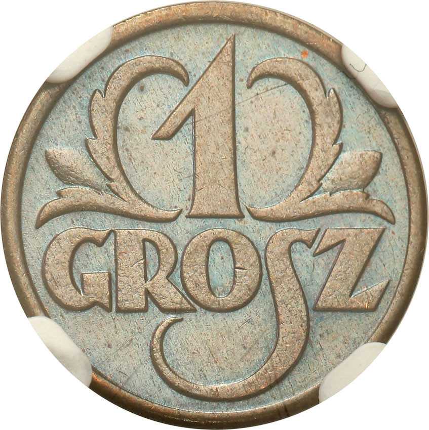 II RP. 1 grosz 1931 NGC MS65 BN